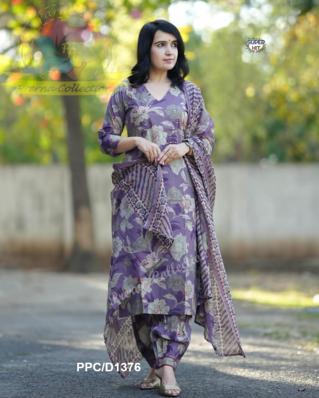 Kalaai Fashion Afghani Pattern Cotton Printed Online Kurti With Bottom Dupatta Wholesale
